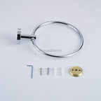 Chrome towel ring detailed product view detail view