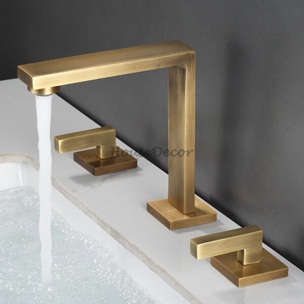 Modern bath shower mixer tap deck mounted design detail view