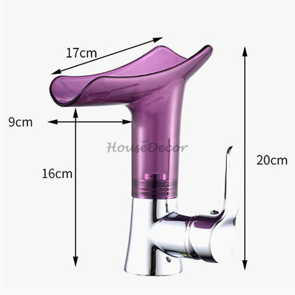 Chrome bath shower mixer tap waterfall spout additional view