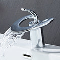 Modern bath shower mixer tap waterfall spout additional view