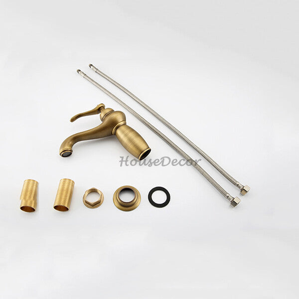 Antique Brass bath shower mixer tap detailed product view detail view