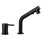 Modern bath shower mixer tap pull out spray main view