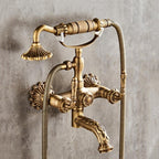 Antique Brass bath shower mixer tap wall mounted design main view