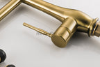 Modern kitchen sink mixer tap swivel spout additional view