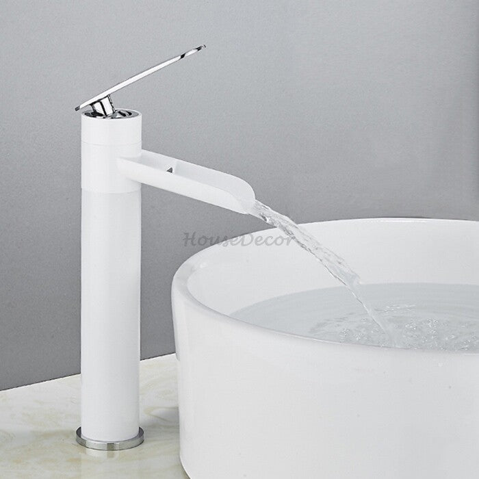 Modern bath shower mixer tap waterfall spout additional view