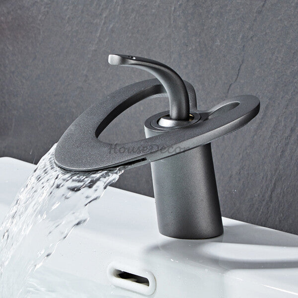 Modern bath shower mixer tap waterfall spout additional view