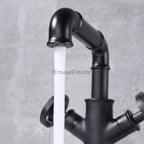 Modern bath shower mixer tap dual handle control additional view