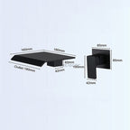 Modern bath shower mixer tap waterfall spout additional view
