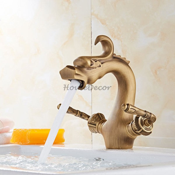 Modern bath shower mixer tap dual handle control main view